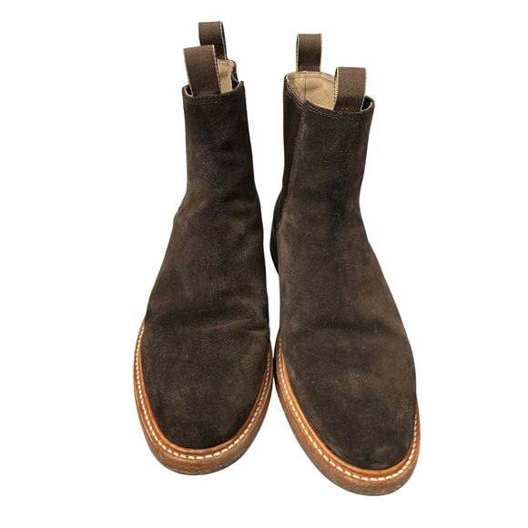 Taylor Stitch The Ranch Boot Chelsea Dark Brown Suede Men’s Size 13D main image 6